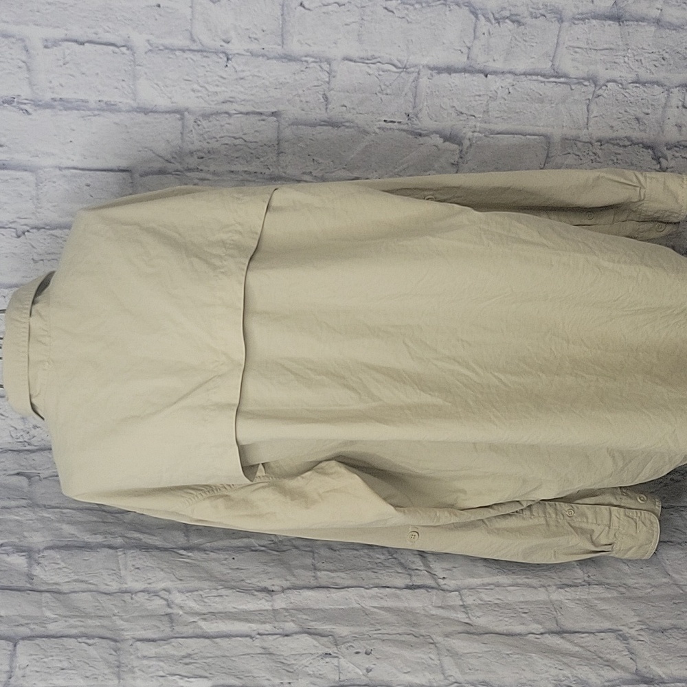 Eddie Bauer Men's Casual Button Down Shirt - Cream‎ Large - Picture 8 of 9